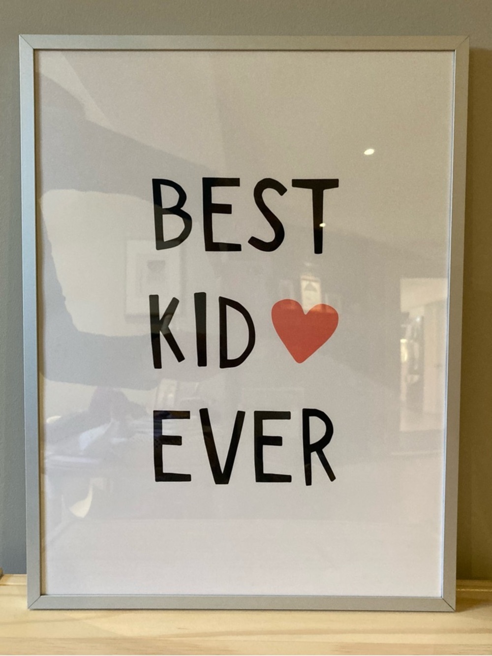 Best Kid Ever Poster Print | Framed Wall Art | Metal Frame